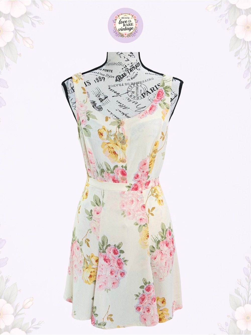 Vintage Betsey Johnson Floral Two-Piece Set • 1990s Pastel Top & Skirt • USA